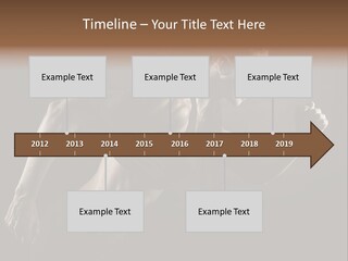 Jogger Caucasian Female PowerPoint Template