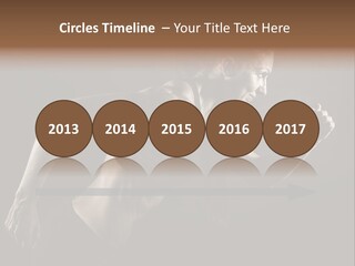 Jogger Caucasian Female PowerPoint Template