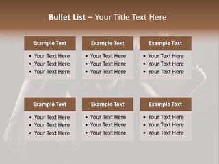 Jogger Caucasian Female PowerPoint Template