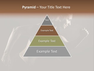 Jogger Caucasian Female PowerPoint Template