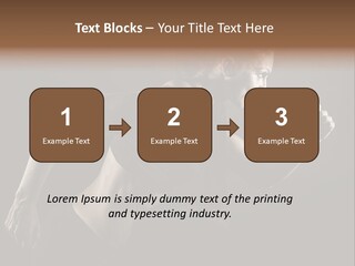 Jogger Caucasian Female PowerPoint Template