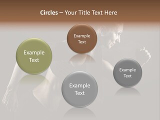 Jogger Caucasian Female PowerPoint Template