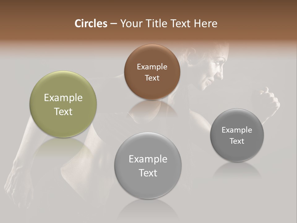 Jogger Caucasian Female PowerPoint Template