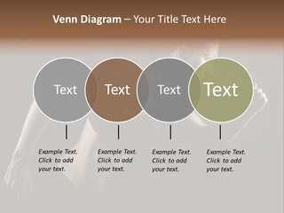 Jogger Caucasian Female PowerPoint Template