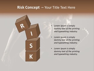 Jogger Caucasian Female PowerPoint Template