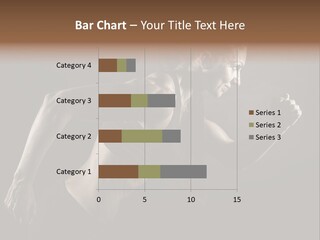 Jogger Caucasian Female PowerPoint Template