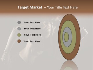 Jogger Caucasian Female PowerPoint Template