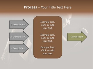 Jogger Caucasian Female PowerPoint Template