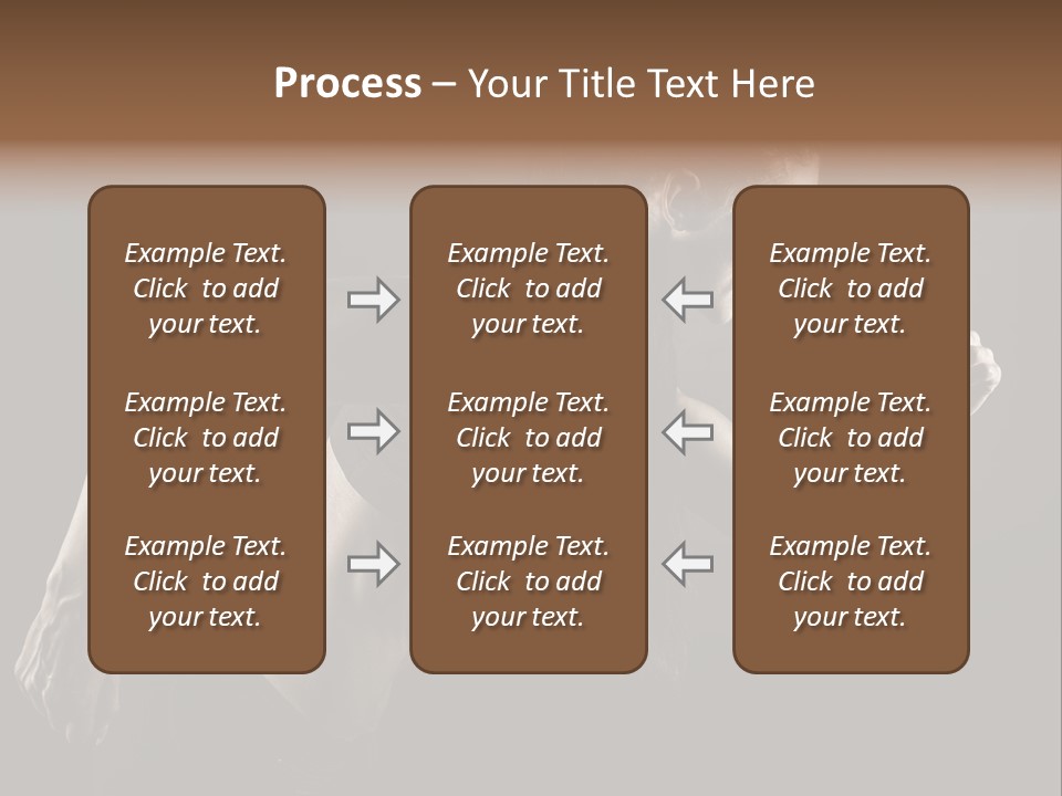Jogger Caucasian Female PowerPoint Template