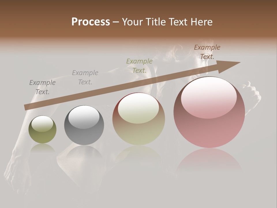 Jogger Caucasian Female PowerPoint Template