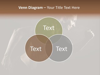 Jogger Caucasian Female PowerPoint Template