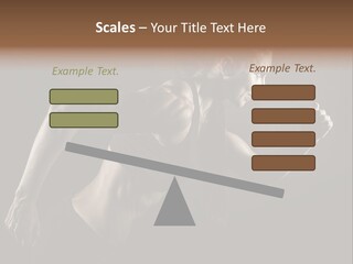 Jogger Caucasian Female PowerPoint Template