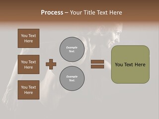 Jogger Caucasian Female PowerPoint Template