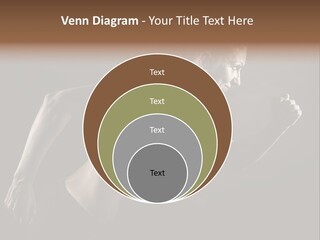 Jogger Caucasian Female PowerPoint Template