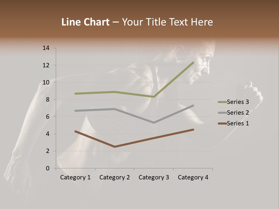 Jogger Caucasian Female PowerPoint Template