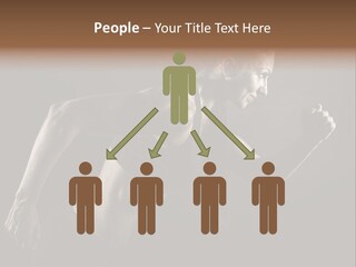 Jogger Caucasian Female PowerPoint Template