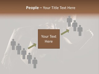 Jogger Caucasian Female PowerPoint Template
