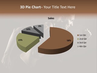 Jogger Caucasian Female PowerPoint Template