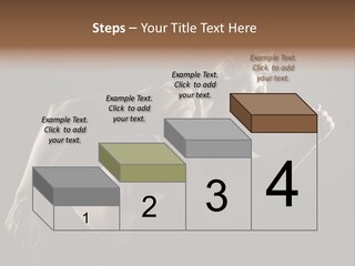 Jogger Caucasian Female PowerPoint Template