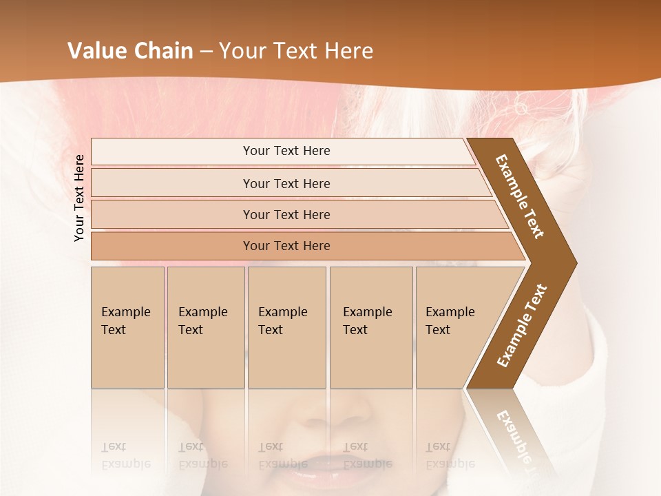 A Baby With A Red Hair On It's Head PowerPoint Template