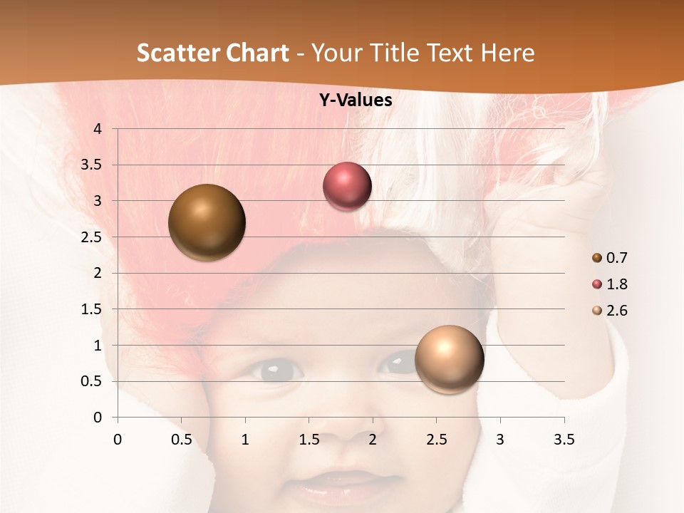 A Baby With A Red Hair On It's Head PowerPoint Template