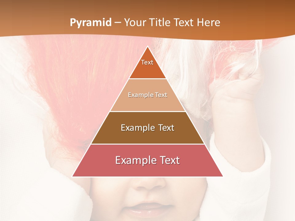 A Baby With A Red Hair On It's Head PowerPoint Template