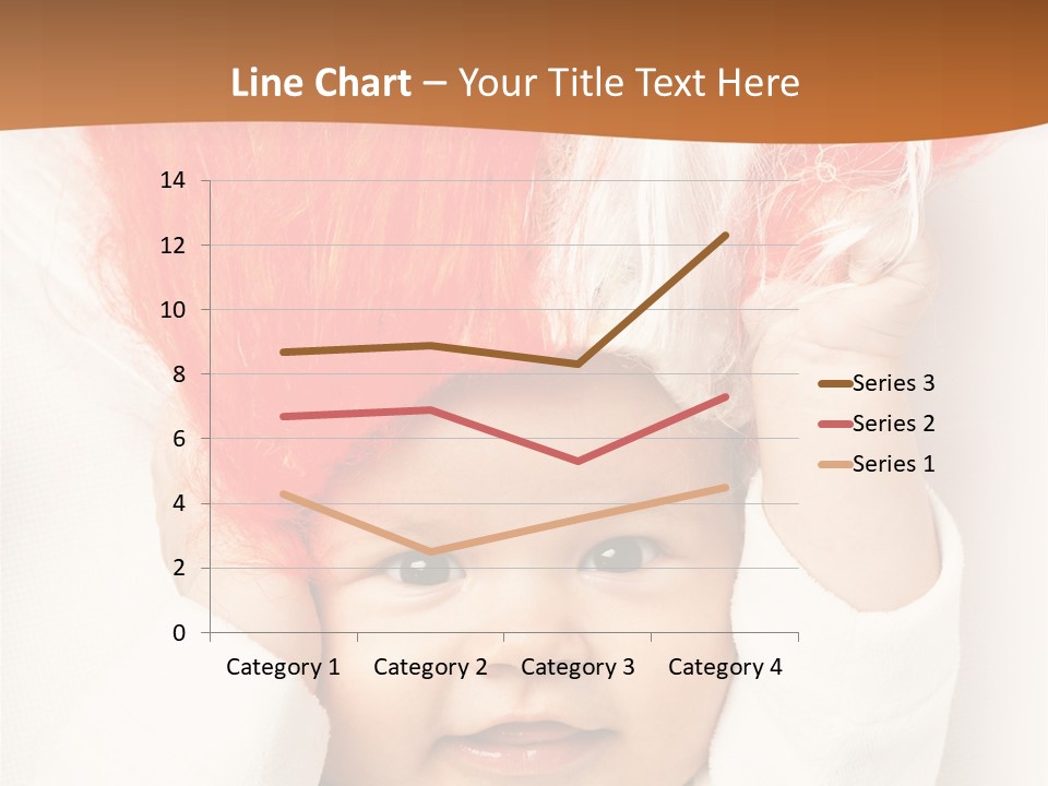 A Baby With A Red Hair On It's Head PowerPoint Template
