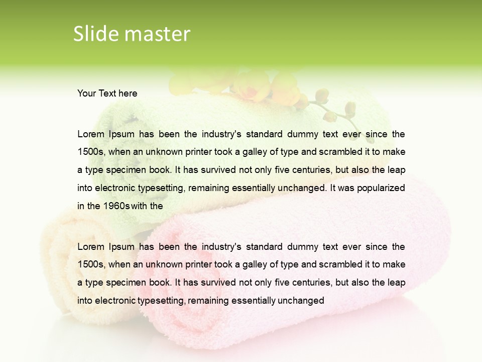 Textile Pink Orange PowerPoint Template