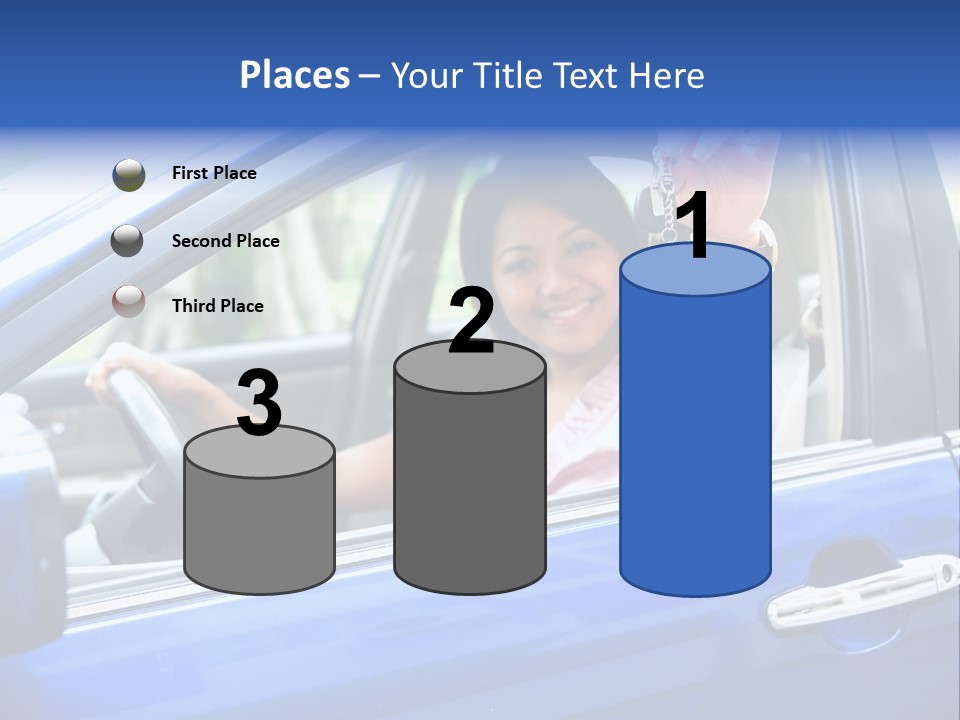 Ecstatic Independence Female PowerPoint Template
