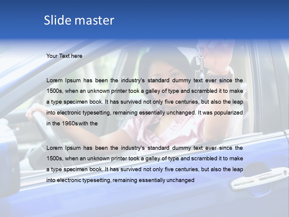 Ecstatic Independence Female PowerPoint Template