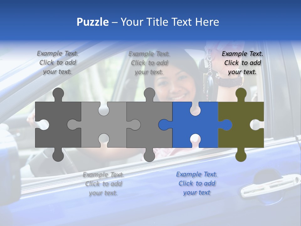 Ecstatic Independence Female PowerPoint Template