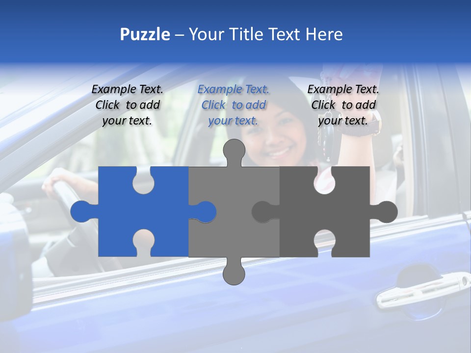 Ecstatic Independence Female PowerPoint Template