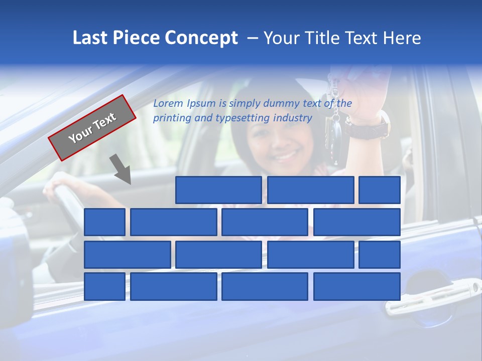Ecstatic Independence Female PowerPoint Template