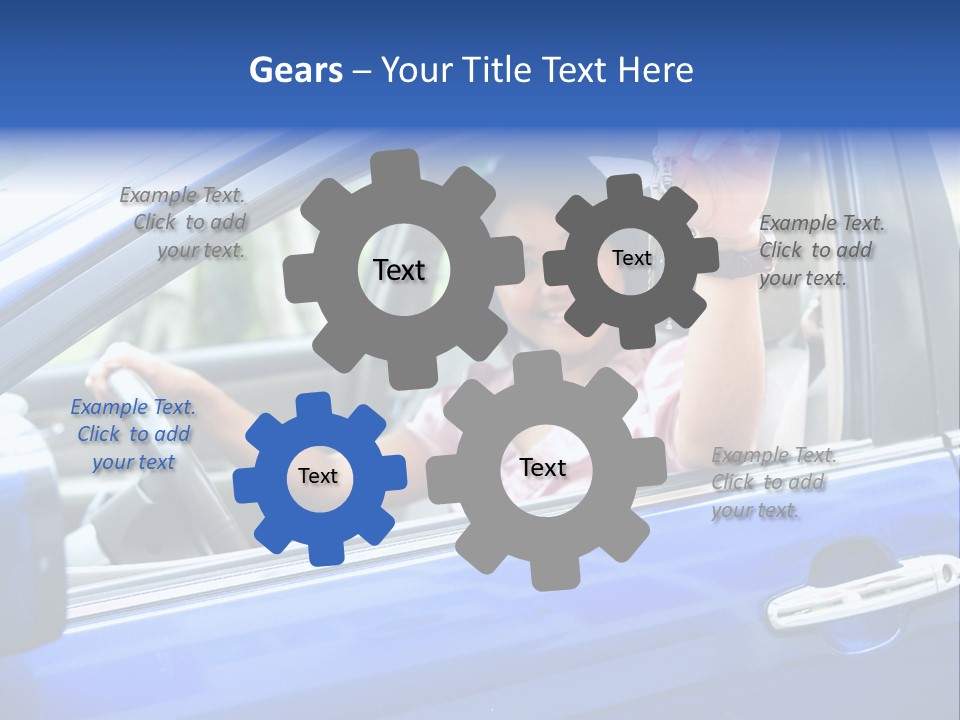 Ecstatic Independence Female PowerPoint Template