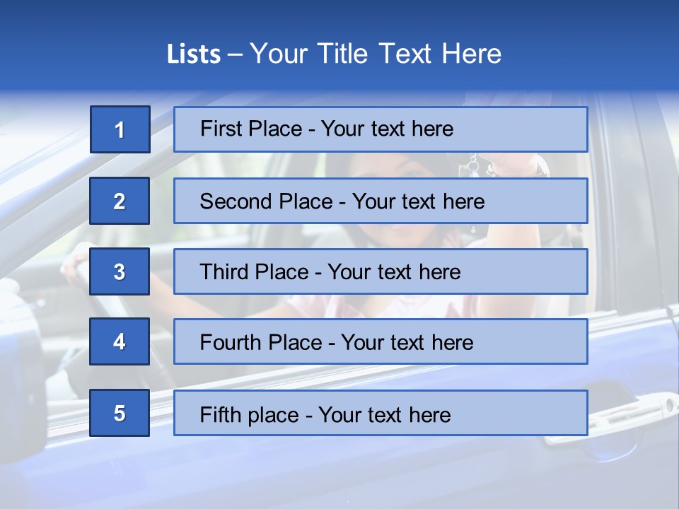 Ecstatic Independence Female PowerPoint Template