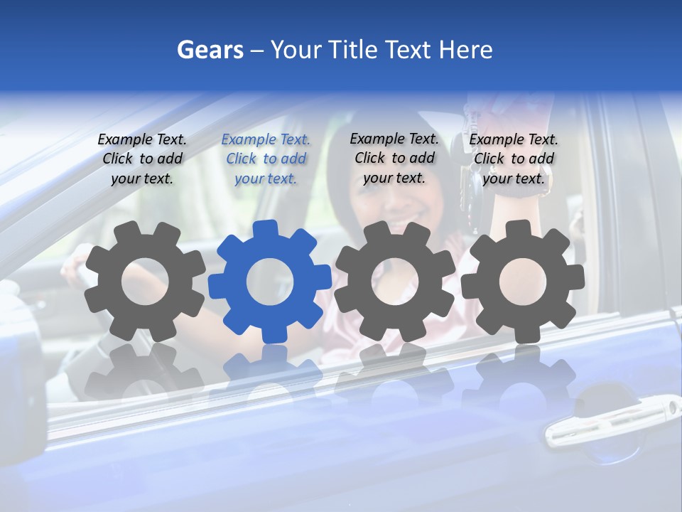 Ecstatic Independence Female PowerPoint Template