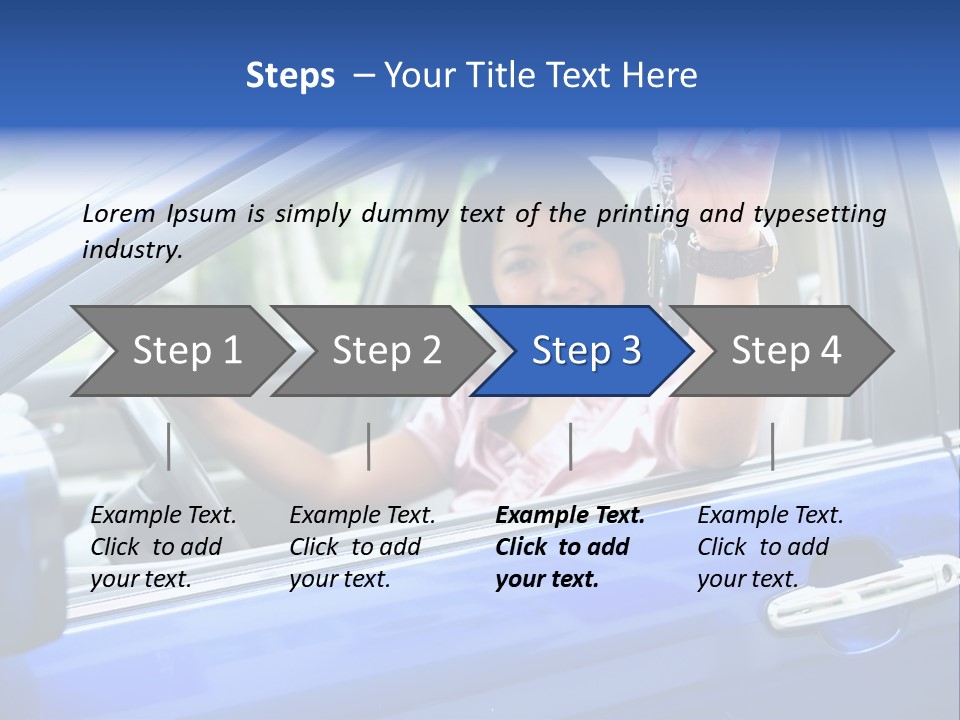 Ecstatic Independence Female PowerPoint Template
