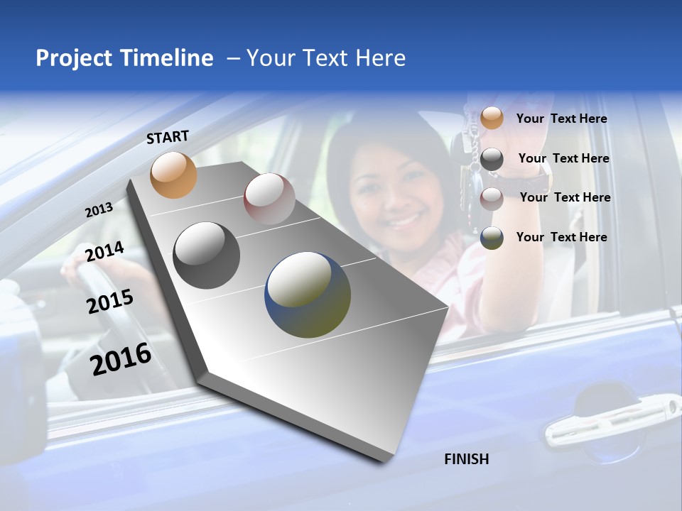 Ecstatic Independence Female PowerPoint Template