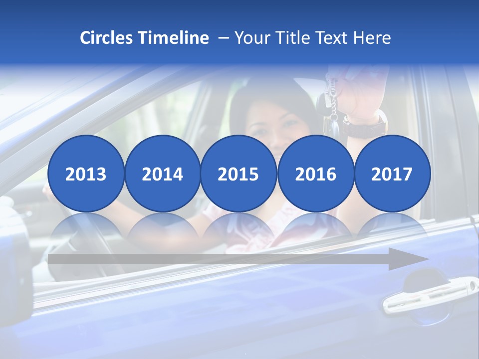 Ecstatic Independence Female PowerPoint Template