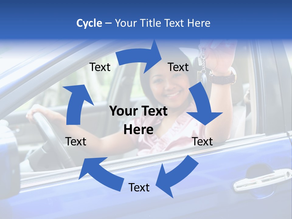 Ecstatic Independence Female PowerPoint Template