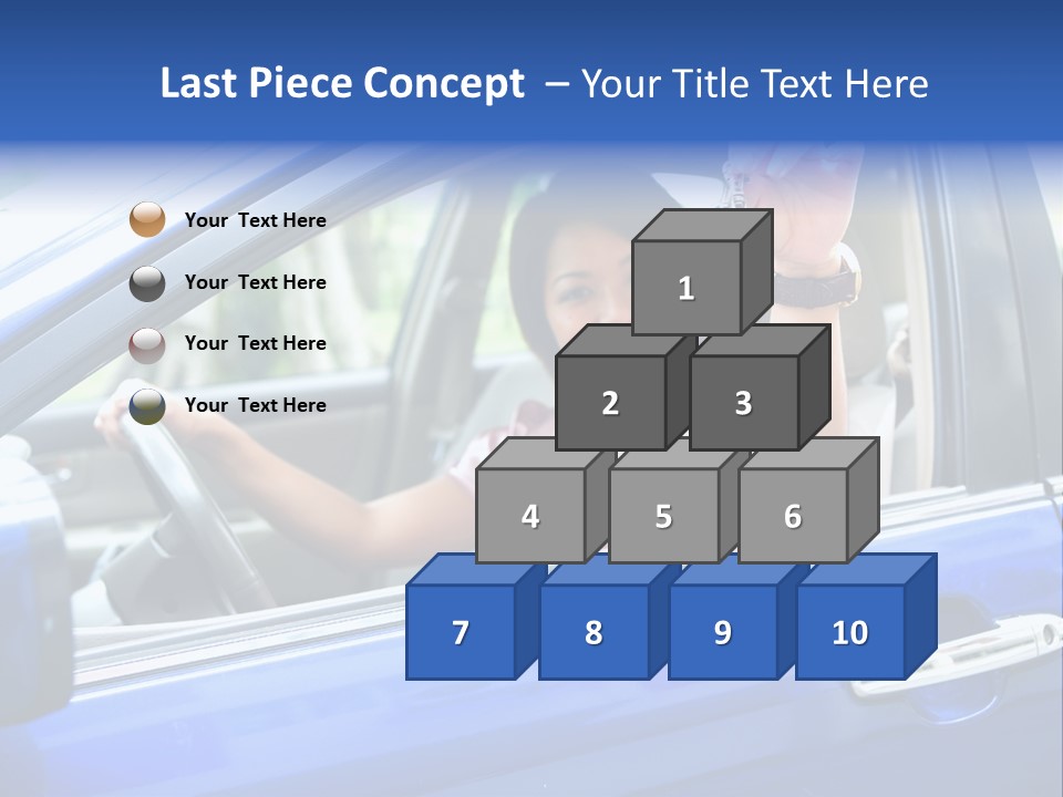 Ecstatic Independence Female PowerPoint Template