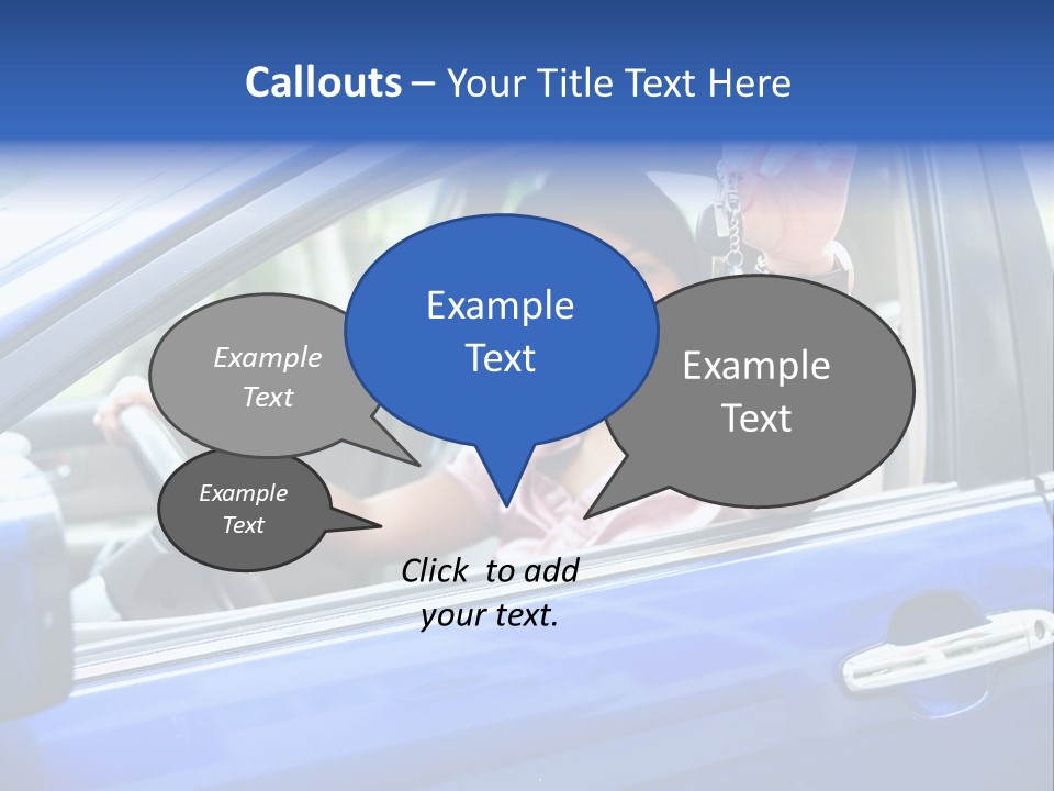 Ecstatic Independence Female PowerPoint Template
