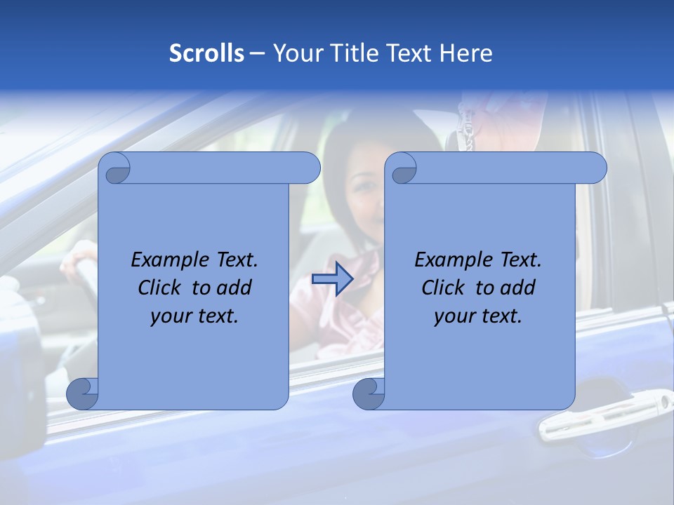 Ecstatic Independence Female PowerPoint Template