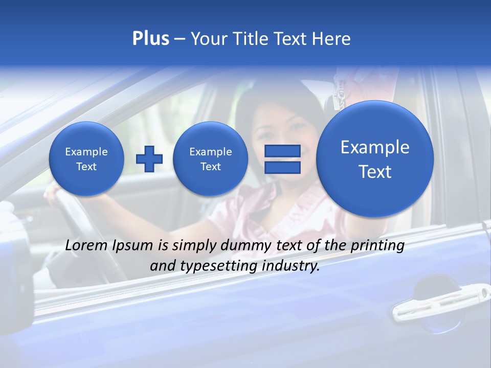 Ecstatic Independence Female PowerPoint Template