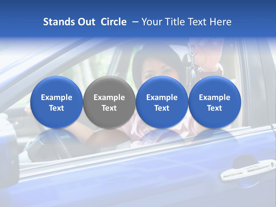 Ecstatic Independence Female PowerPoint Template