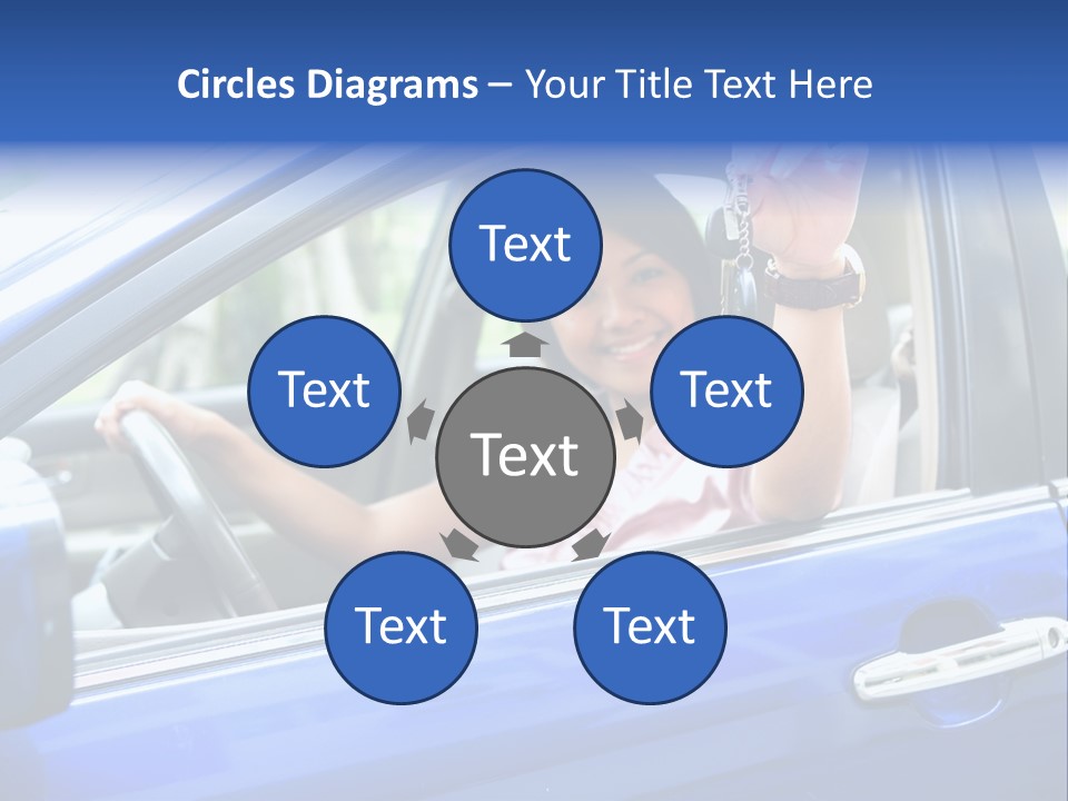 Ecstatic Independence Female PowerPoint Template