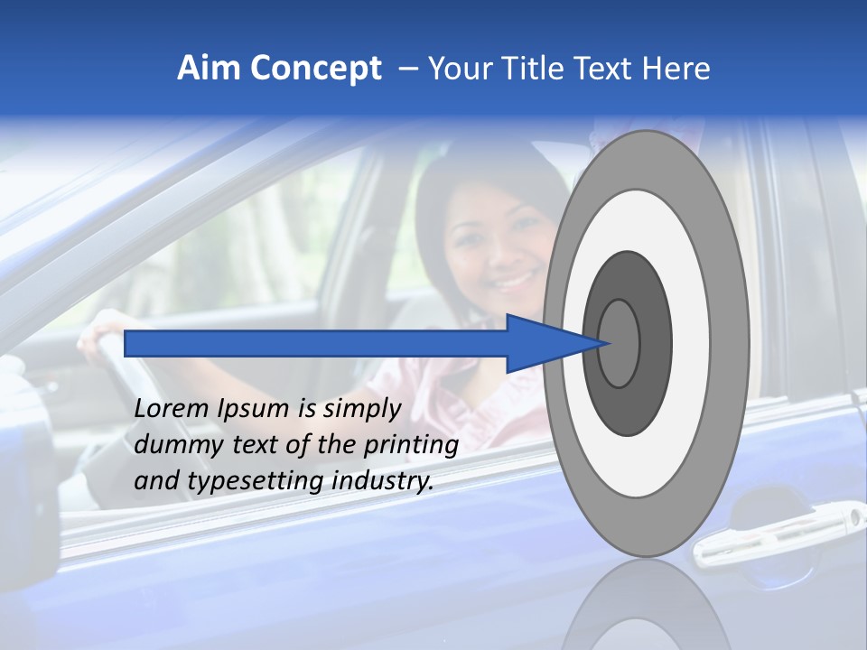 Ecstatic Independence Female PowerPoint Template