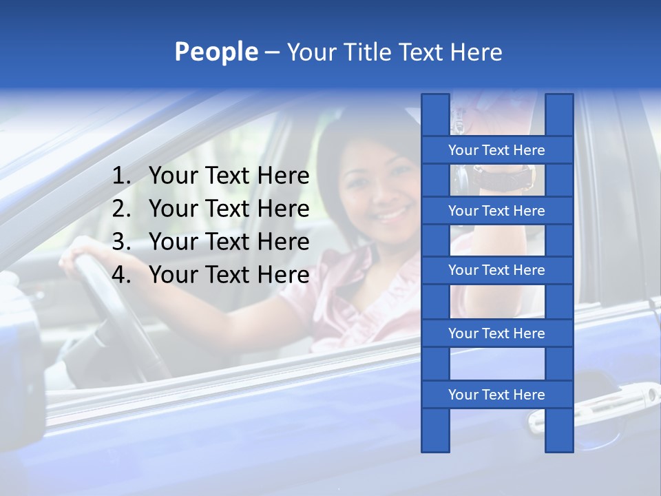 Ecstatic Independence Female PowerPoint Template