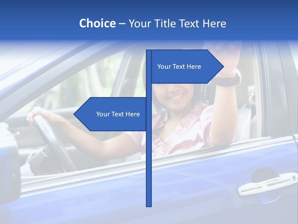 Ecstatic Independence Female PowerPoint Template