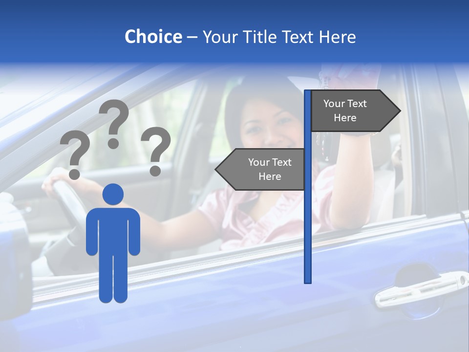 Ecstatic Independence Female PowerPoint Template
